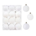 thumbnail image 1 of 24 bolas navideñas de plástico irrompibles de colores grandes para colgar en el árbol de Navidad, con purpurina, para fiestas navideñas, decoración navideña del hogar., 1 of 7