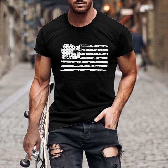 DPTALR T-Shirt à Manches Courtes pour Hommes, Col Rond, Impression Numérique 3D, Chandail de Sport Décontracté