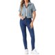 thumbnail image 2 of CAMISA DE TWEED PARA MUJER INSPIRADA CHIC CON TASSELES, LONGITUD CORTA, MANGA CORTA, TAMAÑO XL, AZUL, 2 of 6