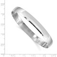 thumbnail image 2 of 14K White Gold 8mm Solid Polished Half-Round Slip-On Bangle, 2 of 2