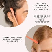 Kitsch Pro Dual Edge Mini Hair Brush and Comb, 2 Count, Nylon Fine Tooth All Purpose Combs, Blush