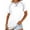 White, variant on AXXD Pink Basic Sexy Shirts for Women Summer 2024 Solid Color Short Sleeve Casual Round Neck Side Split Trendy T Shirt Short Sleeve Round Neck Top