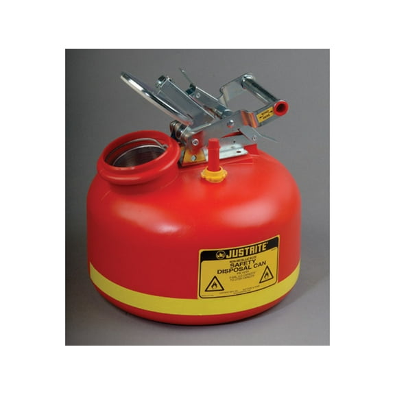Justrite 14265 2 Gallon Disp Can With Gage Stainless Steel Hardware
