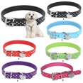 thumbnail image 3 of Collar de perro Sunnimix punteado con colgante de corazón de PU tamaño S M L, 3 of 8