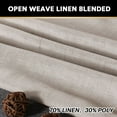 thumbnail image 6 of H.VERSAILTEX Linen Blended Curtains Grommet Semi-Sheer Curtains Light Filtering Panel Drapes for Bedroom, 2 Panels, 52" x 96", Angora, 6 of 7