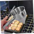 thumbnail image 5 of Woeilo 1 Set Meatball Leaks Pancake Dispenser Stainless Steel Funnel Kitchen Sushi DIY Funnel Octopus Balls Tools Funnel for Syrup Kitchen Tool Detachable Funnel and Stand Silver, 5 of 5
