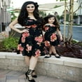 thumbnail image 1 of Robe Assortie Maman et Moi pour la Famille, Robe Maxi Florale de Fête Mère-Fille, 1 of 4