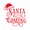 Red, variant on Vinyl Wall Art Decal - Santa Is Coming - 25.5" x 25" - Cute Fun Christmas Holyday Season Hat Design Sticker For Living Room Playroom Entry Way Door Windows Storefront School Coffee Shop Decor