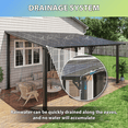 thumbnail image 4 of AOXUN 16' x 10' Hardtop Gazebo Outdoor Aluminum Pergola For Garden, Patio, Backyard-Black, 4 of 10