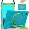 thumbnail image 4 of Funda colorida para Samsung Tab A7 de 10,4 pulgadas T500 con correa para el hombro, soporte de anillo ajustable grande y protección contra golpes., 4 of 5