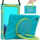 thumbnail image 4 of Funda colorida para Samsung Tab A7 de 10,4 pulgadas T500 con correa para el hombro, soporte de anillo ajustable grande y protección contra golpes., 4 of 5