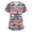 Multicolor(American Flag Stars Striped), variant on 4th of July Scrub Tops Women American Flag Stars Striped Nurse Working Uniforms Trendy V-Neck Side Slits Scrub Shirt July 4th Celebration Short Sleeve Nursing Scrubs with Pockets White 3XL