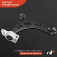 thumbnail image 6 of A-Premium Front Right Lower Control Arm with Ball Joint Compatible with Volkswagen Jetta 2006-2014, Golf 2010-2014, Golf R 2012-2013, Eos 2007-2014, GTI 2006-2013, R32 2008 & Audi A3, A3 Quattro, 6 of 9