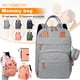 thumbnail image 4 of Mochila para pañales Lankey con cambiador, bolsas grandes para pañales de bebé para niños y niñas, mochila de viaje impermeable Lankey Bolsas de pañales, 4 of 7
