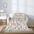 thumbnail image 2 of Sikiie Cute Tennis Racket Cozy Flannel Fleece Throw Blanket: Lightweight & Thick for All Seasons - Perfect for Women, Men, & Kids"50"x40", 2 of 6