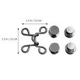 thumbnail image 2 of 4pcs Pants Waist Button Jeans Fit Button Instant Replacement Jeans Buckles, 2 of 7
