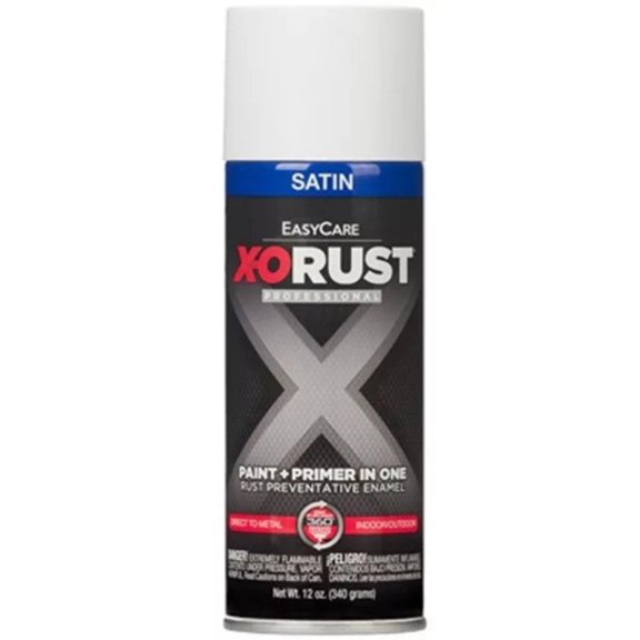 X-O Rust XOP31-AER 12 oz Can of Satin White Anti-Rust Enamel Spray Paint