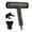 Black, variant on PEONAVET Handheld Hairdryer Hair Dryer High-power Hair Dryer Home Hair Dryer Hot Wind Comb Hair Salon Blowing Comb Travel Hairdryer Salon Blowing Comb