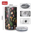 thumbnail image 4 of 20oz Coffee Tumblers Red Mushroom Plant Black Pattern Stainless Steel Vacuum Insulated Travel Tumbler Coffee Cups Mug with Lid and Straw with Cleaning Brush for Cold & Hot Drinks, 4 of 5