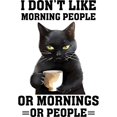 thumbnail image 2 of CafePress - Funny Morning Cat Saying - Acrylic Circle Christmas Ornament, 2 of 4