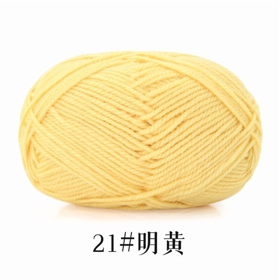 Namzi Soft Crochet Yarn, yellow- 1 roll Mercerized Cotton, Smooth for DIY Scarves, Hats & Home Crafts