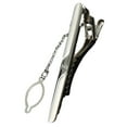 thumbnail image 4 of ZLight Stainless Metal Mens Simple Silver Tone Necktie Tie Bar Clasp Clip Clamp Pin No.16 1Set, 4 of 6