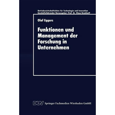 Funktionen Und Management Der Forschung in Unternehmen, (Paperback)