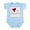 Sky Blue, variant on CafePress - I Love Mi Abuela Infant Creeper - Baby Light Bodysuit, Size Newborn - 24 Months