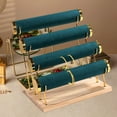 thumbnail image 6 of Sharplace 4 Tiers Bracelet Holder Bracelet Displays Removable Watch Necklace Holder Bangle Display Stand Jewelry Organizer for Business green, 6 of 8