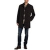 Michael Kors Mens MMK92706 Single-Breasted 3 in 1 Jacket with Removable Vest All Year Round Raincoat - Black Heather - 42L