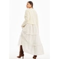 thumbnail image 2 of June & Vie Women's Plus Size Tiered Mixed-Media Maxi Dress, 2 of 4