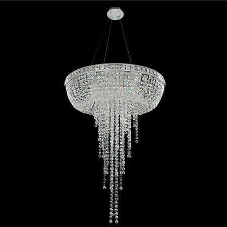 - Pendants 8 Light Bulb Fixture With Chrome Finish Candelabra Base Type 32