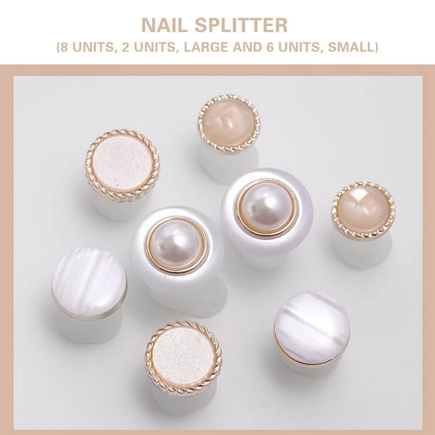 Separador de dedos de silicona con flores para manicura y pedicura.