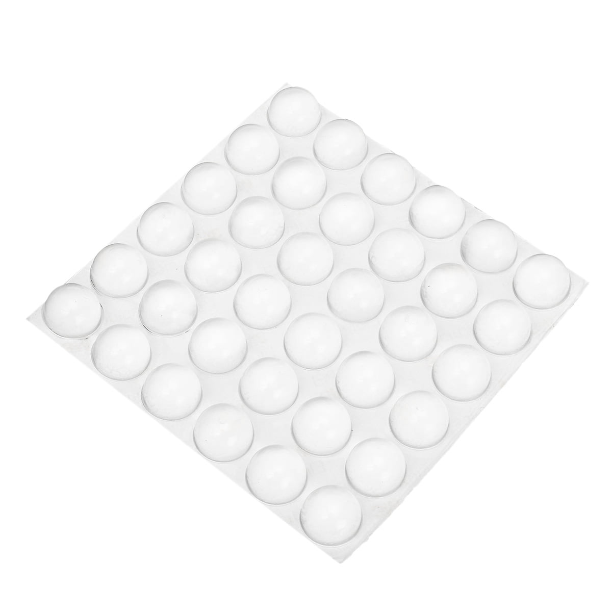 TUPARKA 50 Pcs Clear Self Adhesive Rubber Feet Bumper Pads Buffer Pads for Cabinet Door,Drawers,Glass Tops,8 x 3mm 