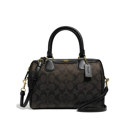 Coach - NEW WOMENS COACH (F32203) SIGNATURE BROWN BLACK PVC MINI ...