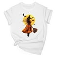 thumbnail image 2 of Busydd T Shirts for Women Trendy Round Neck Short Sleeve Halloween Costumes Lightweight Comfortable Graphic Tees Casual Cotton Tshirts for Women XXL, 2 of 3