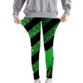 thumbnail image 6 of Avrnliq Girls St. Patrick's Day Green Glitter Shamrock Leggings, Stretchy Pants for Girls 4-10Y,Size 7 T, 6 of 7