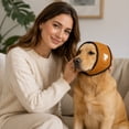 thumbnail image 4 of Calming Soundproof Pet Ear Muffs, Anxiety Relief Noise Cancelling Headband for Dogs & Cats, Stress Relief Wrap for Thunder, Fireworks, Loud Events,Gray，M., 4 of 5
