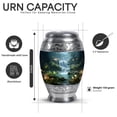 thumbnail image 3 of Yatskia Waterfall with Butterflies Decorative Large Funeral Urns for Human Ashes Adult Brother and Sister, Small Cremation Urn for Adult Ashes, (Monar 10 Inch and 3 Inch), 3 of 8