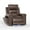 Dark Brown, variant on COLAMY Electric Power Recliner Chair with Triple Motor, Adjustable Power Headrest and Lumbar Support, Heavy Duty Home Theater Seating with LED, USB Type-C Ports, Storage, Beige
