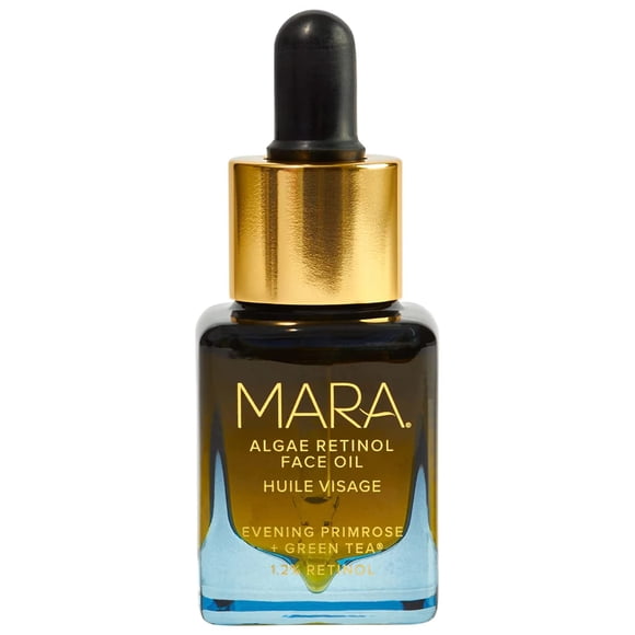 MARA - Aceite facial natural de onagra + algas de té verde con retinol | Cuidado de la piel a base de plantas | Hidrata + calma la piel para minimizar la apariencia de los poros y las líneas finas (ta