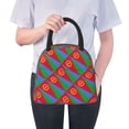 thumbnail image 4 of Lunch Tote Bag Eritrea Flag Trendy Lightweight Reusable Stylish Bento Box for Adult Black, 4 of 7