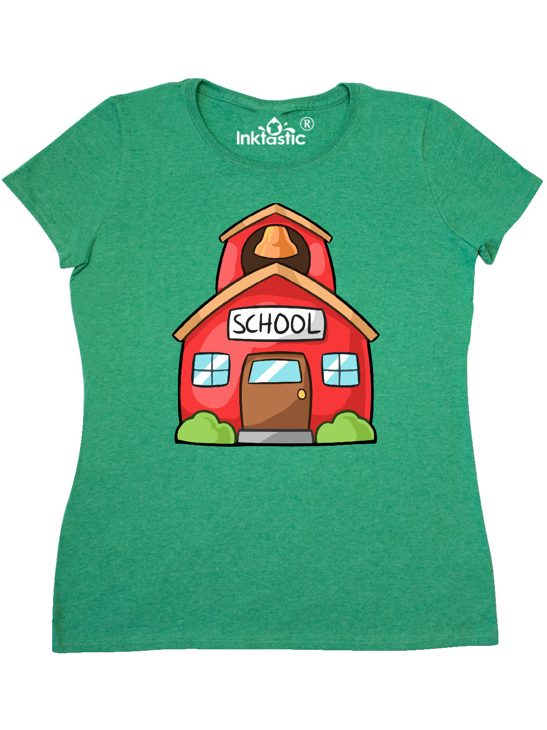 INKtastic Cute School House Women's TShirt