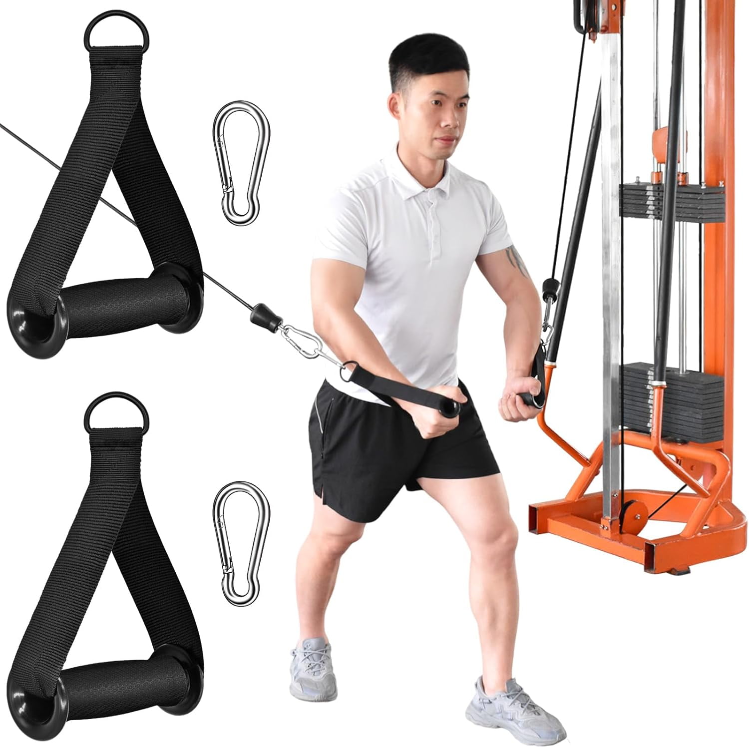 Farabi Arm Blaster Bicep Isolater Bar Tricep Curl Bomber Fitness Gym Training By Farabi (Black - Foto 10