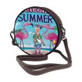 thumbnail image 2 of Lsque Beach Flamingo Trio Pattern Shoulder Bag – Microfiber Leather Crossbody with Detachable Strap & Handle Ring, Waterproof & Durable, Elegant Everyday Carry, 2 of 5