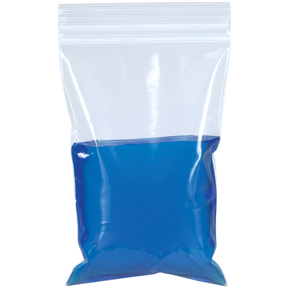 1000/Case Four Star Plastics 8x8 Reclosable Double Zipper Poly Bags Clear 2 Cases