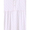 thumbnail image 7 of WIBACKER 2Pcs Girls Nightgowns Cotton Pajamas Dresses Flutter Short Sleeves Sleepwear Princess Floral Nightshirt for Kids 3-14Y, 7 of 7