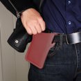 thumbnail image 6 of TureClos Men Cellphone Belt Bag Retro Design Mobile Phone Waist Leather Storage Pouch Holder Pouch, Red, 6 of 8