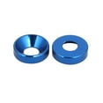 thumbnail image 2 of Unique Bargains M5 Aluminium Alloy Cup Head Engine Bay Bumper Washer Dark Blue 15Pcs, 2 of 2