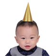 thumbnail image 4 of Chapeaux d'anniversaire en forme de cône, couronne amusante pour fête d'enfants, décoration de chapeau de fête à paillettes, fournitures dorées, 4 of 4